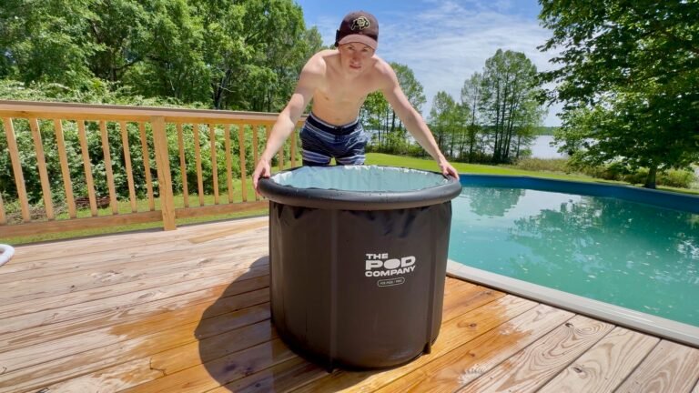 Bennett Carby standing over the Ice Pod Pro