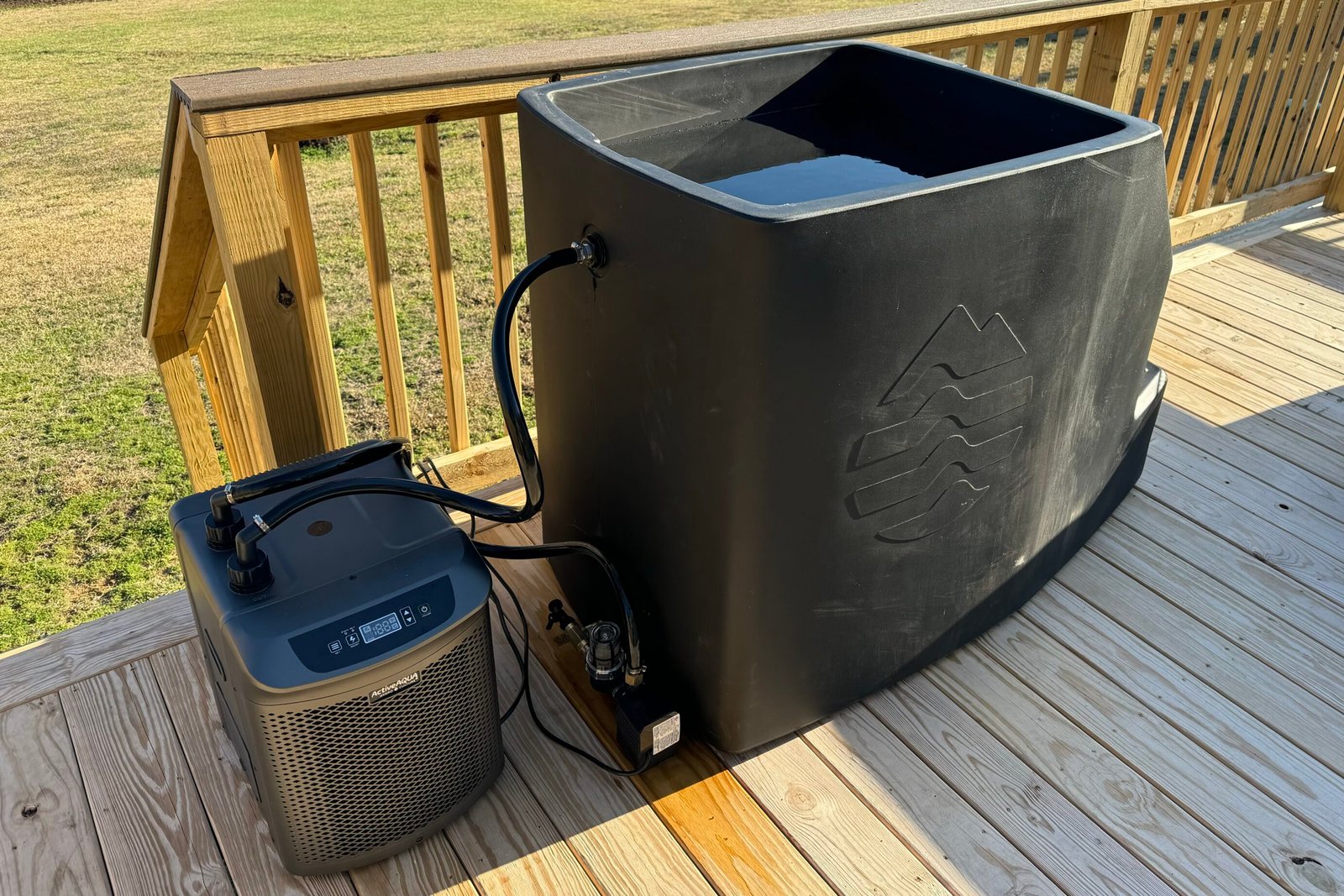 ice barrel 500 and active aqua 1/2 horse power water chiller diy cold plunge